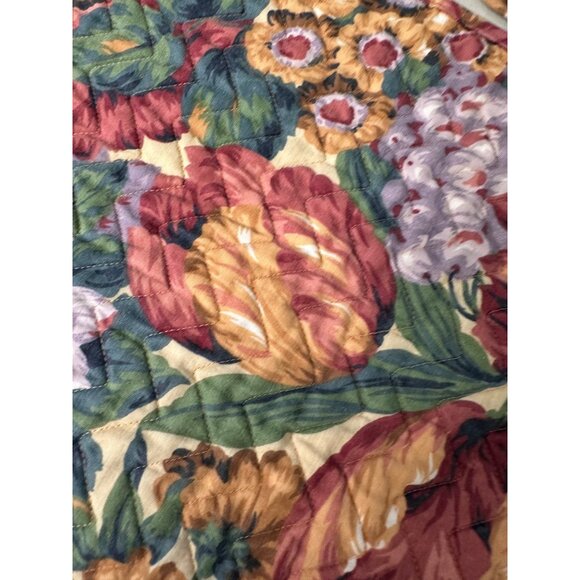 4 VTG Floral Octagon Quilted Placemats Farmhouse Cottage Country Table Top Decor - Picture 9 of 13